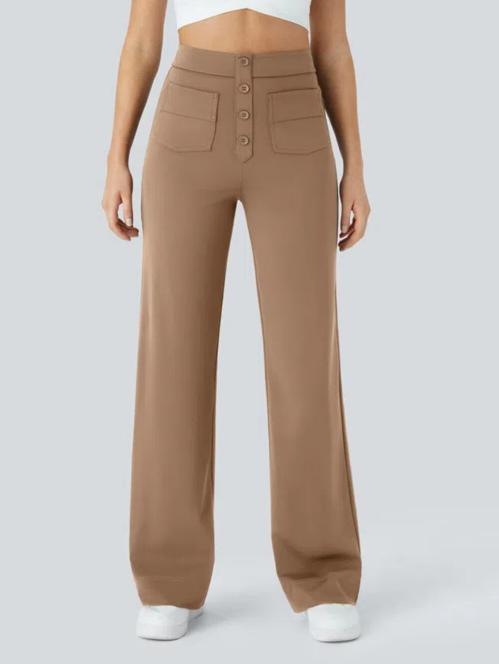 HALARA DayStretch High Waisted Pockets Straight Leg Casual Pants